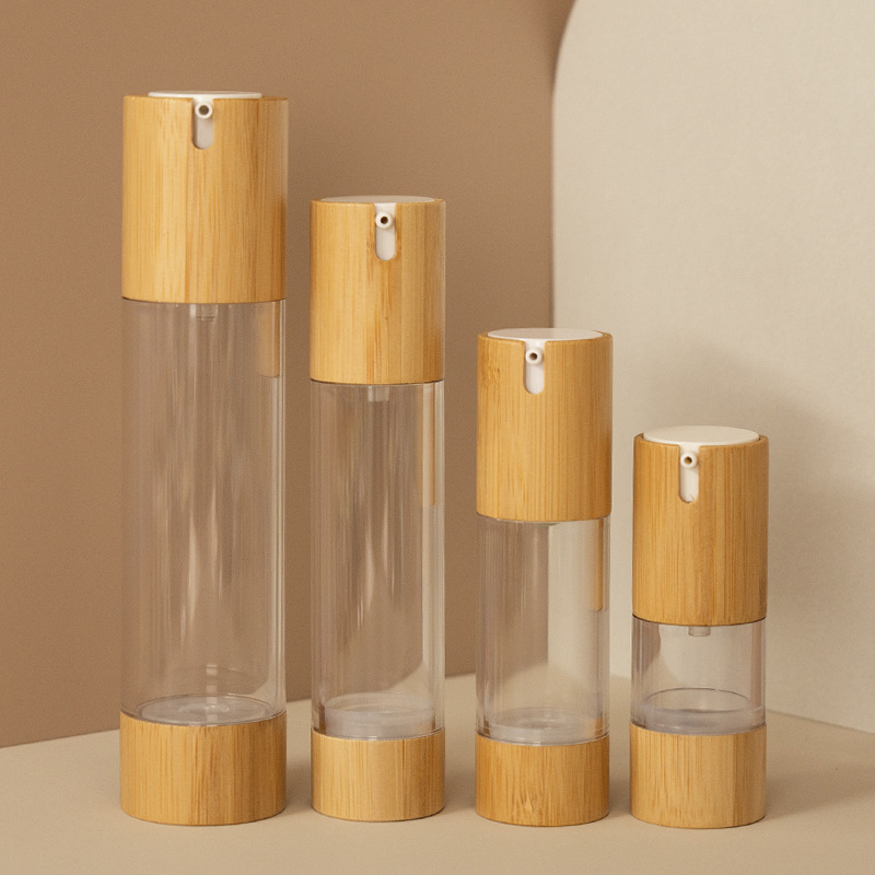 Vom Alltag zum Umweltschutz: ein Panoramablick auf Bambus-Kosmetikflaschen