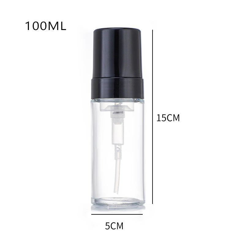 Leere Glasschaum-Pumpflasche, klare, mattierte Hautpflege-Handseifenflasche Leere Glasschaum-Pumpflasche, klare, mattierte Hautpflege-Handseifenflasche