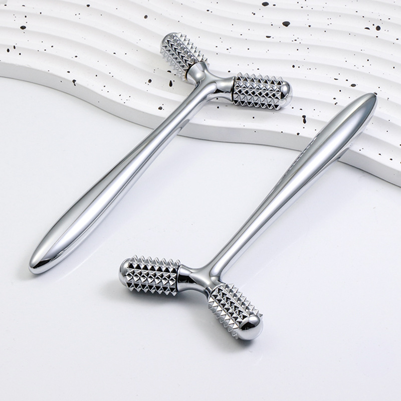 Geschenkset Schönheitspflege Y-Form Mini-Roller 3D-Metallgriff Home Roller Massageroller Gesichts-Augen-Entspannungs-Massagegerät Geschenkset Schönheitspflege Y-Form Mini-Roller 3D-Metallgriff Home Roller Massageroller Gesichts-Augen-Entspannungs-Massagegerät