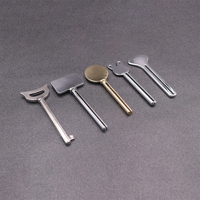 Metall-Zahnpastaspender, Gesichtsreiniger, Zahnpasta-Tubenquetscher, Schlüsselform, Kosmetik-Tubenquetscher Metall-Zahnpastaspender, Gesichtsreiniger, Zahnpasta-Tubenquetscher, Schlüsselform, Kosmetik-Tubenquetscher