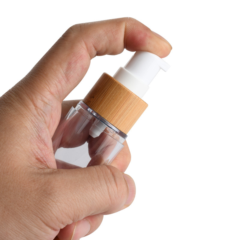 Recycelbare Lotion 50 ml Bambus-Airless-Flasche für kosmetische Bambus-Airless-Pumpflasche Recycelbare Lotion 50 ml Bambus-Airless-Flasche für kosmetische Bambus-Airless-Pumpflasche