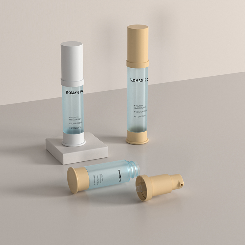 15 ml, 30 ml, 1 Unze, mattierte Airless-Pumpflasche, blau, schlanke Form, Zylinder, hoch, kosmetisches Creme-Gel für Gesichtsserum, Lotion, Rouge-Gel 15 ml, 30 ml, 1 Unze, mattierte Airless-Pumpflasche, blau, schlanke Form, Zylinder, hoch, kosmetisches Creme-Gel für Gesichtsserum, Lotion, Rouge-Gel