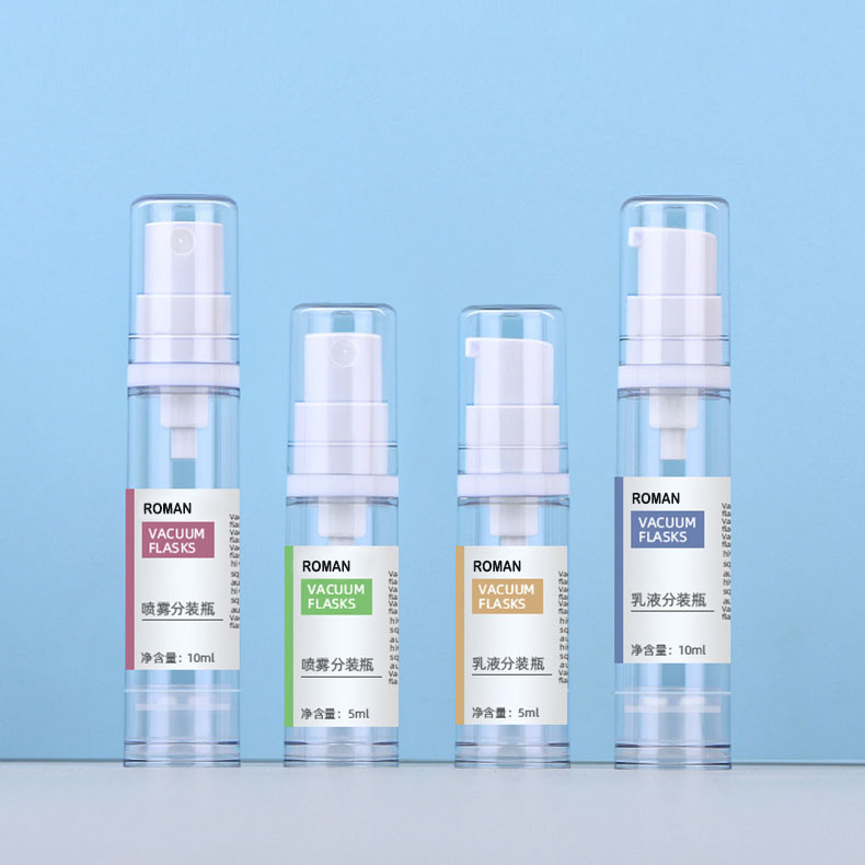 5 ml, 8 ml, 10 ml Mono-Kosmetik-Airless-Pumpflasche aus Kunststoff mit Antioxidations-Hautpflegeverpackung, perfekt für den täglichen Gebrauch und auf Reisen 5 ml, 8 ml, 10 ml Mono-Kosmetik-Airless-Pumpflasche aus Kunststoff mit Antioxidations-Hautpflegeverpackung, perfekt für den täglichen Gebrauch und auf Reisen