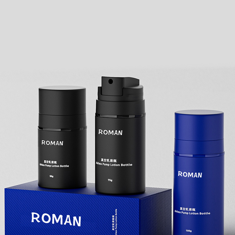 Mattschwarze Lotionsflasche 15 ml 30 ml 50 ml 100 ml 120 ml 150 ml Hautpflege-Essenzpumpe Airless-Flasche für kosmetische Verpackungen Mattschwarze Lotionsflasche 15 ml 30 ml 50 ml 100 ml 120 ml 150 ml Hautpflege-Essenzpumpe Airless-Flasche für kosmetische Verpackungen