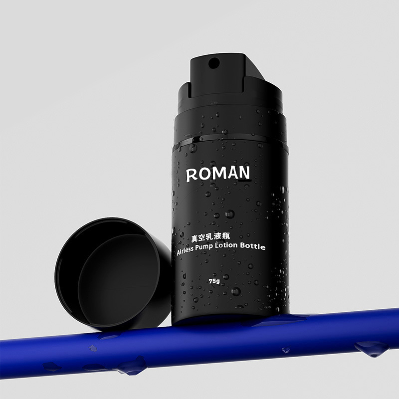 Mattschwarze Lotionsflasche 15 ml 30 ml 50 ml 100 ml 120 ml 150 ml Hautpflege-Essenzpumpe Airless-Flasche für kosmetische Verpackungen Mattschwarze Lotionsflasche 15 ml 30 ml 50 ml 100 ml 120 ml 150 ml Hautpflege-Essenzpumpe Airless-Flasche für kosmetische Verpackungen
