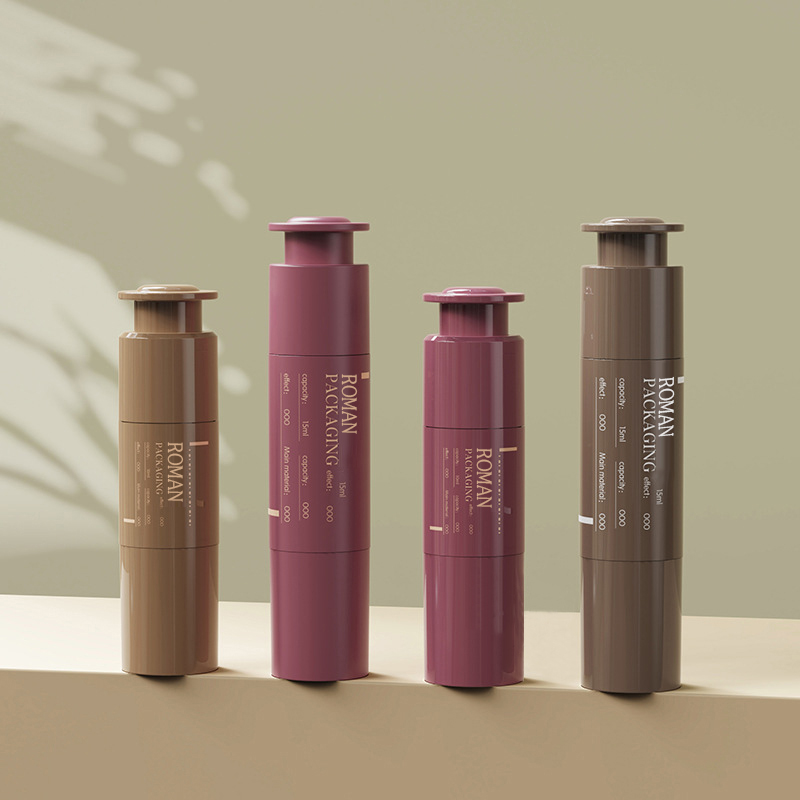 10 ml 15 ml 20 ml Kosmetikverpackungsspritze Benutzerdefinierte Augencremespritze Kosmetik Tragbare Plastiklotion Airless-Flasche