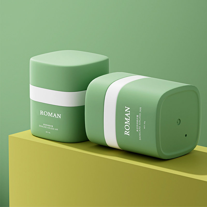 15 g, 30 g, 50 g runde Airless-Pumpcremetiegel, doppelwandig, PP mit Kunststoffkappe für Lippenstift, Rouge, Mascara, Feuchtigkeitscremes 15 g, 30 g, 50 g runde Airless-Pumpcremetiegel, doppelwandig, PP mit Kunststoffkappe für Lippenstift, Rouge, Mascara, Feuchtigkeitscremes