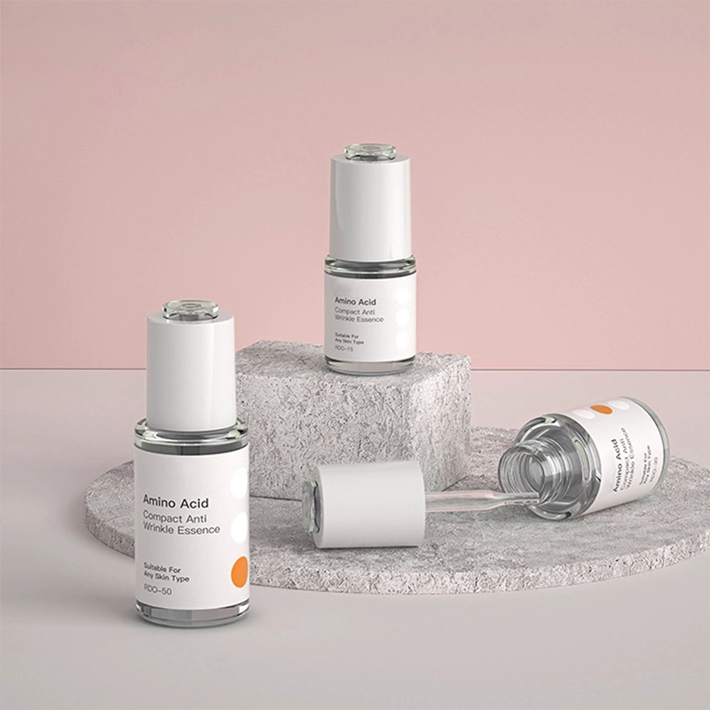 5 ml 10 ml 15 ml 20 ml kleine Beauty Fancy Leere Flasche für ätherische Öle Kunststoff Bernsteinfarbene transparente Flasche mit Tropfflaschen für die Hautpflege