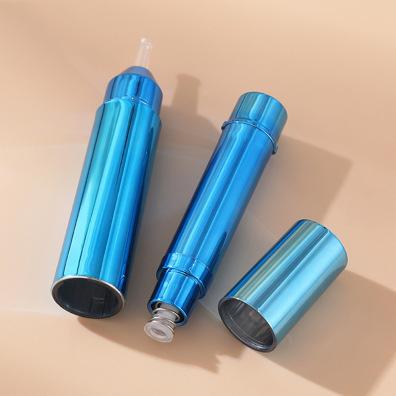 5 ml, 10 ml, 15 ml, Airless-Serumpumpe, Spritzenflasche, Ampullenförmige Kunststoff-Lotionflasche für Hautpflege, Gesichtsreiniger, Augencreme 5 ml, 10 ml, 15 ml, Airless-Serumpumpe, Spritzenflasche, Ampullenförmige Kunststoff-Lotionflasche für Hautpflege, Gesichtsreiniger, Augencreme