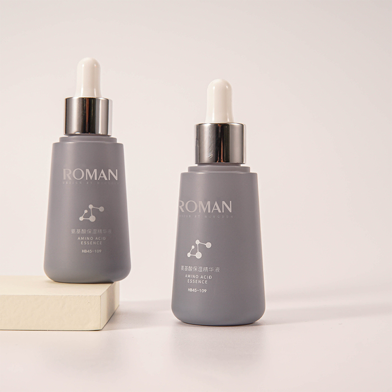 Leere 1 Unze, 5 ml, 10 ml, 15 ml, 30 ml, 50 ml, dicker Kegel, bunt, mattierter Kunststoff, kosmetische Serum-Tropfflasche für die Hautpflege