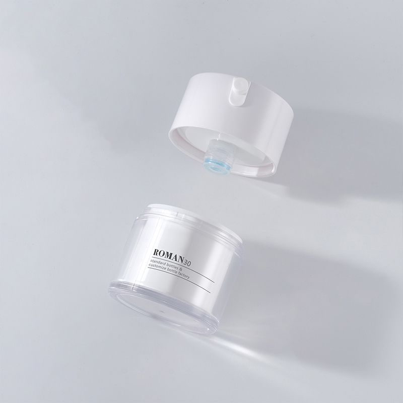 Leere Kunststoff-Gesichtskosmetikverpackungen, 15 ml, 30 ml, 50 ml, Airless-Pumpgläser, Kunststoff-Mattglas, Augencreme-Serum, Airless-Gläser Leere Kunststoff-Gesichtskosmetikverpackungen, 15 ml, 30 ml, 50 ml, Airless-Pumpgläser, Kunststoff-Mattglas, Augencreme-Serum, Airless-Gläser