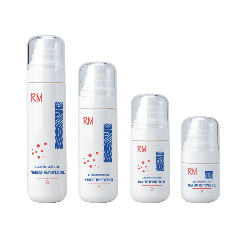 50 ml, 80 ml, 100 ml leere weiße Kunststoff-Kosmetik-Reinigungsöl-PET-Gesichts-Körper-Toner-Nebel-Sprühflasche