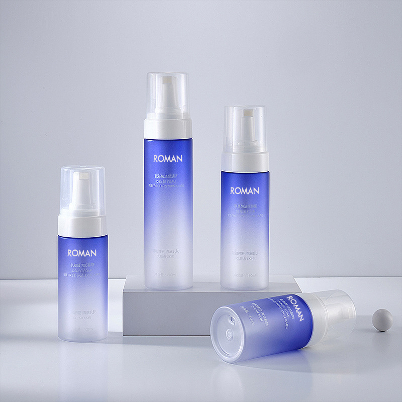 100 ml 120 ml 150 ml 200 ml PET Farbverlauf Blau Farbe Schaum Flüssigseifenspender Schäumende Pumpflasche Duschgel Handwaschflasche Badezimmerzubehör 100 ml 120 ml 150 ml 200 ml PET Farbverlauf Blau Farbe Schaum Flüssigseifenspender Schäumende Pumpflasche Duschgel Handwaschflasche Badezimmerzubehör