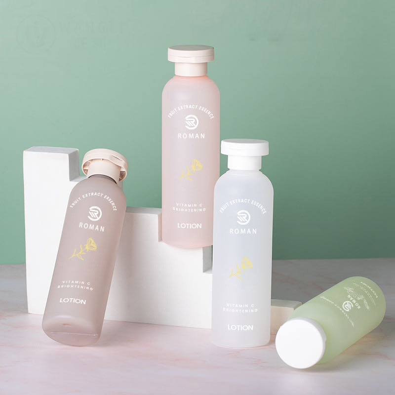 100 ml 150 ml 200 ml 250 ml ätherisches Öl Pure Dew Matte Flasche PET Flip Cover Hautpflegeprodukte Flasche Essenz Wasser Toner Flasche