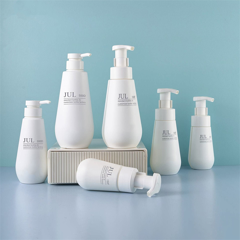 150 ml, 200 ml, 300 ml reinweiße Duschgel-Pumpflasche für Körperwaschgel, Shampoo, Schaum, Pumpflasche, recycelbare Behälter für Bad und Körperpflege, Duschgel, Haustierflasche