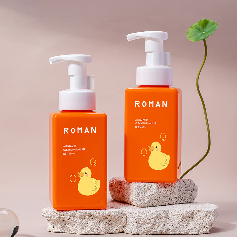 250 ml, 300 ml, 450 ml, 500 ml, 650 ml, Hautpflege-Reinigungsmousse-Flasche, quadratische Wimpern-Shampoo-Schaumflasche, Hotel-Toilettenartikel-Verpackung