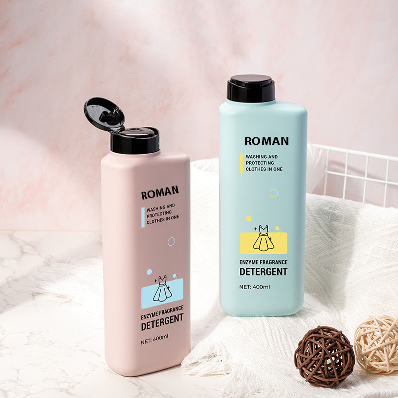 400 ml Plastikflaschen Flip Top Pet Wimpernshampoo Leere Lotion Squeeze Spülmittelflasche Transparente Wasserflasche