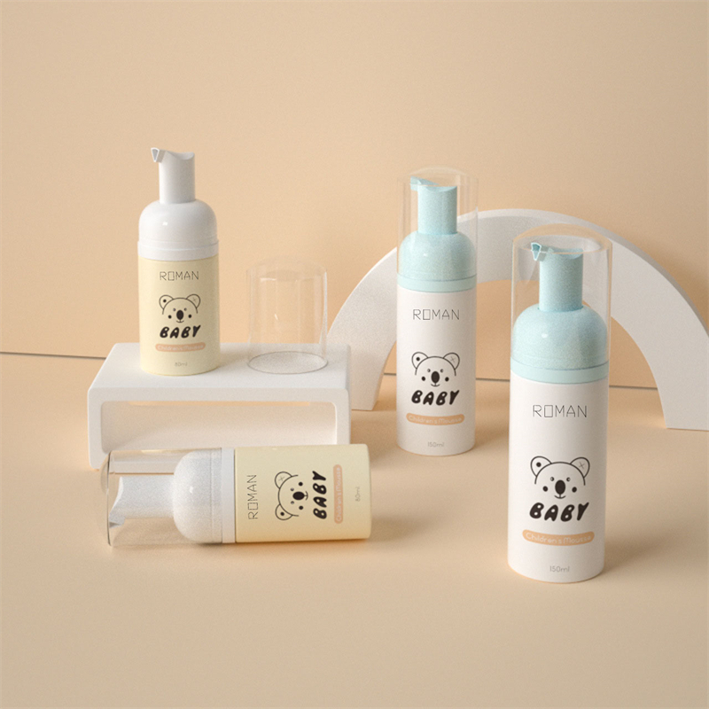 80 ml 100 ml 120 ml 150 ml 200 ml Kunststoff-PET-Schaum-Pumpflasche, einzelne doppelwandige Soft-Touch-Flasche für Gesichtsmasken, Lotion, Shampoo, Babypflege, Verpackung