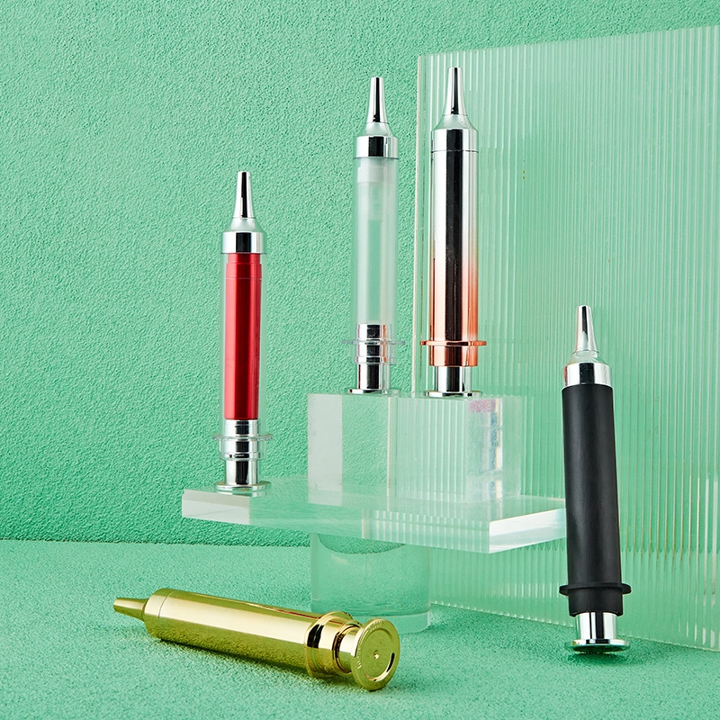 10 ml, 15 ml, 20 ml kosmetische Augenserum-Creme-Injektionsröhre, spritzenförmige Airless-Flasche