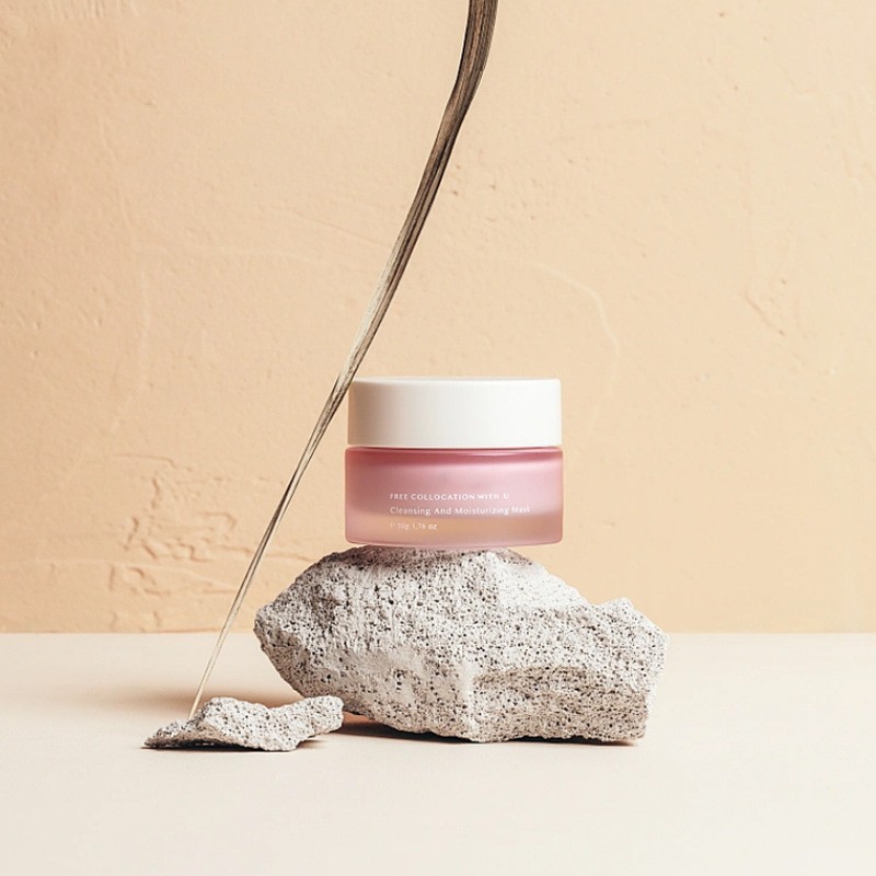 Klassische runde Cremedose aus Glas, Kosmetikverpackung für Gesichtscreme und Augencreme Klassische runde Cremedose aus Glas, Kosmetikverpackung für Gesichtscreme und Augencreme