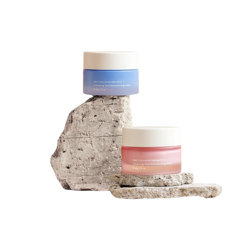 Klassische runde Cremedose aus Glas, Kosmetikverpackung für Gesichtscreme und Augencreme Klassische runde Cremedose aus Glas, Kosmetikverpackung für Gesichtscreme und Augencreme