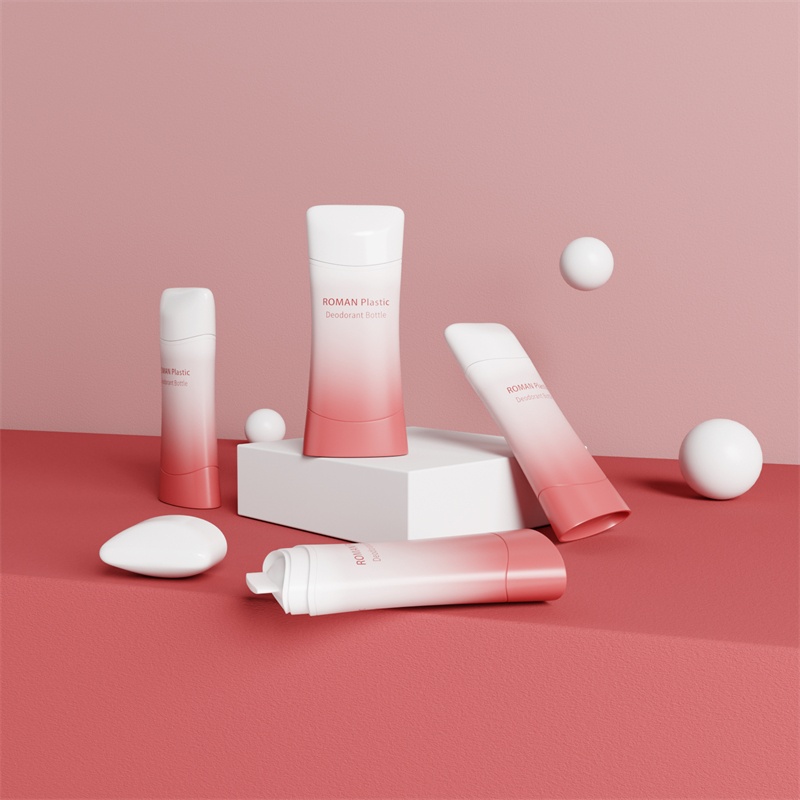 Kosmetische gerade runde Deo-Flasche mit mehreren Kapazitäten und Farben
