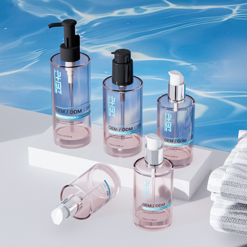 Kosmetische Serumflasche aus Glas mit mehreren Kapazitäten und dickem Boden Kosmetische Serumflasche aus Glas mit mehreren Kapazitäten und dickem Boden