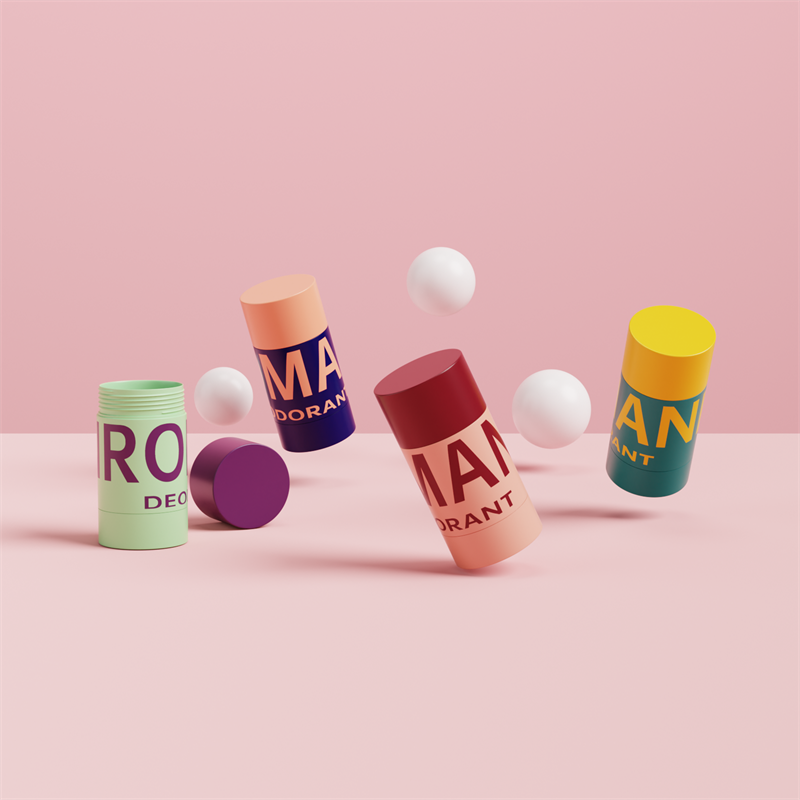 Hautpflege leere ovale Kunststoff-Deodorant-Stick-Behälter-Verpackungsflasche Hautpflege leere ovale Kunststoff-Deodorant-Stick-Behälter-Verpackungsflasche