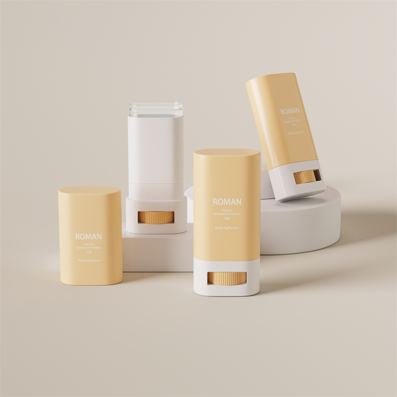 Hautpflege leere ovale Kunststoff-Deodorant-Stick-Behälter-Verpackungsflasche