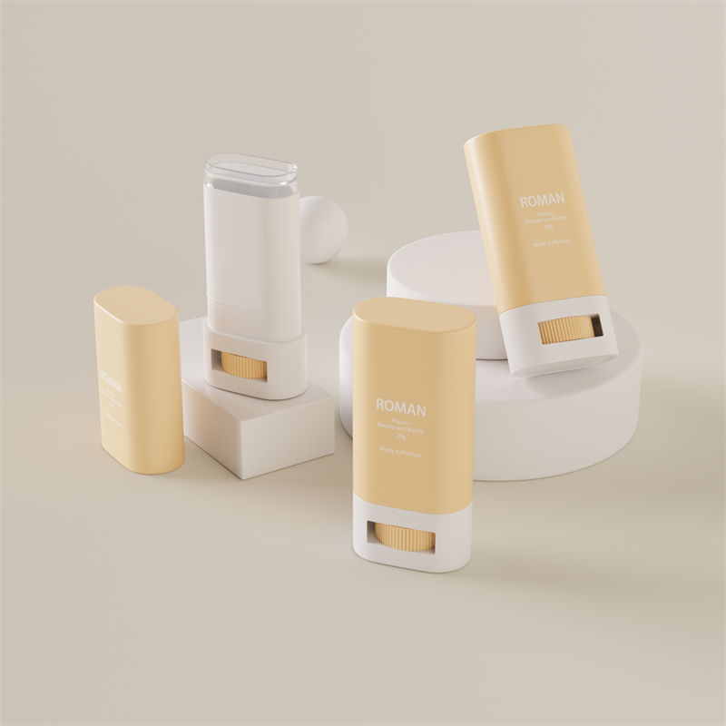 Hautpflege leere ovale Kunststoff-Deodorant-Stick-Behälter-Verpackungsflasche Hautpflege leere ovale Kunststoff-Deodorant-Stick-Behälter-Verpackungsflasche