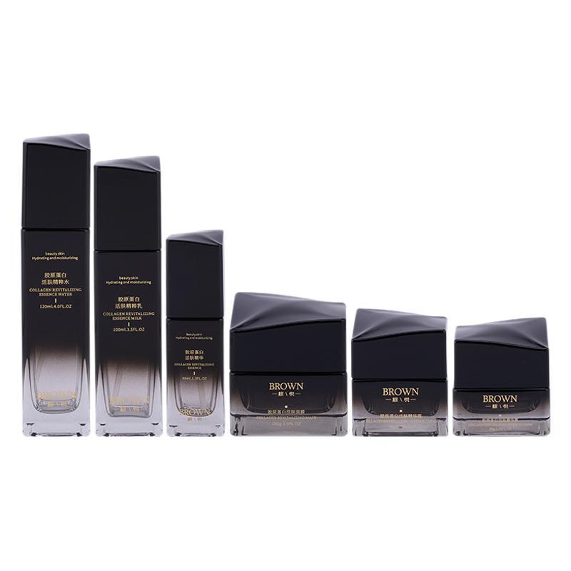 Einzigartiges quadratisches Cremetiegel aus Glas mit erhöhtem Deckeldesign für Kosmetikverpackungen Einzigartiges quadratisches Cremetiegel aus Glas mit erhöhtem Deckeldesign für Kosmetikverpackungen