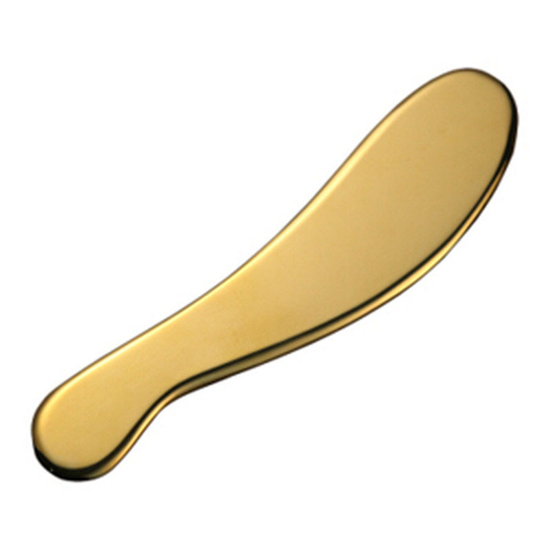 Gua-Sha-Bretter aus Zinklegierung mit geprägtem und lasergeprägtem Logo und Farboptionen