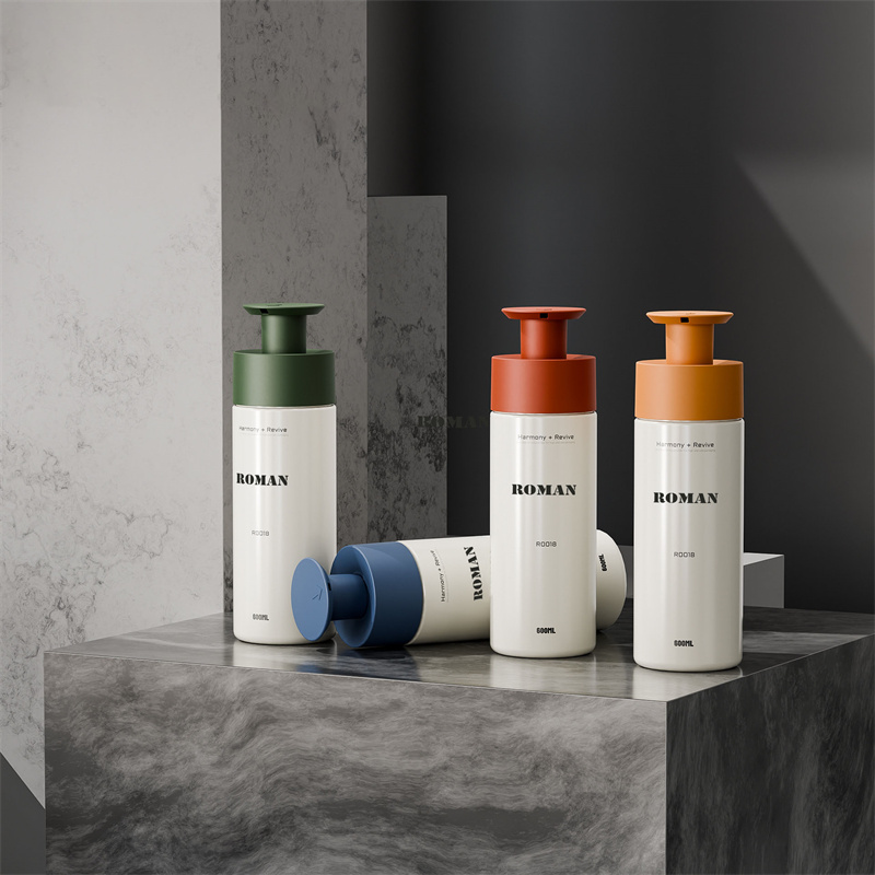 200 ml, 300 ml, 400 ml, 600 ml runde Pumpflaschen aus PET-Kunststoff für Shampoo, Körperwaschlotion, flüssige Handseife, Duschgel-Verpackung 200 ml, 300 ml, 400 ml, 600 ml runde Pumpflaschen aus PET-Kunststoff für Shampoo, Körperwaschlotion, flüssige Handseife, Duschgel-Verpackung