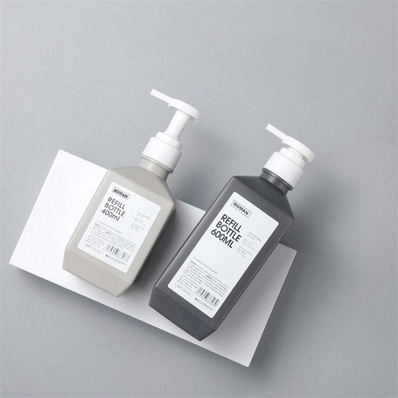 300 ml 400 ml 600 ml PE-Kunststoff-Lotionsflaschen, Shampoo-Flaschen, Körperwaschlotion, Körpermilchflasche für Kosmetikverpackungen