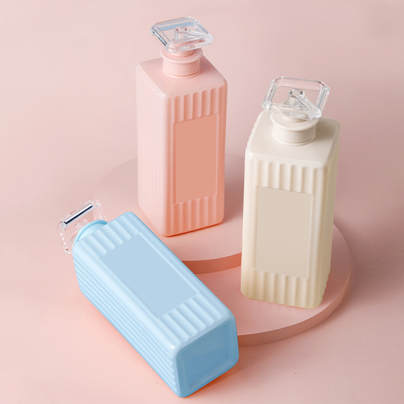 500 ml 750 ml quadratische Kunststoff-Pumpflasche für Haustierlotion mit streifenförmiger Oberfläche für Haaröl, Shampoo und Spülung, Kosmetikbehälter 500 ml 750 ml quadratische Kunststoff-Pumpflasche für Haustierlotion mit streifenförmiger Oberfläche für Haaröl, Shampoo und Spülung, Kosmetikbehälter
