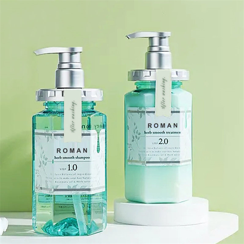 Leere Körperreiniger-Lotion-Flaschen, Haarshampoo, Duschgel-Spender, Handwaschflüssigkeitsflasche, sechseckig, 300 ml, 450 ml, 500 ml, 600 ml, Lotionspumpenflasche aus PET-Kunststoff