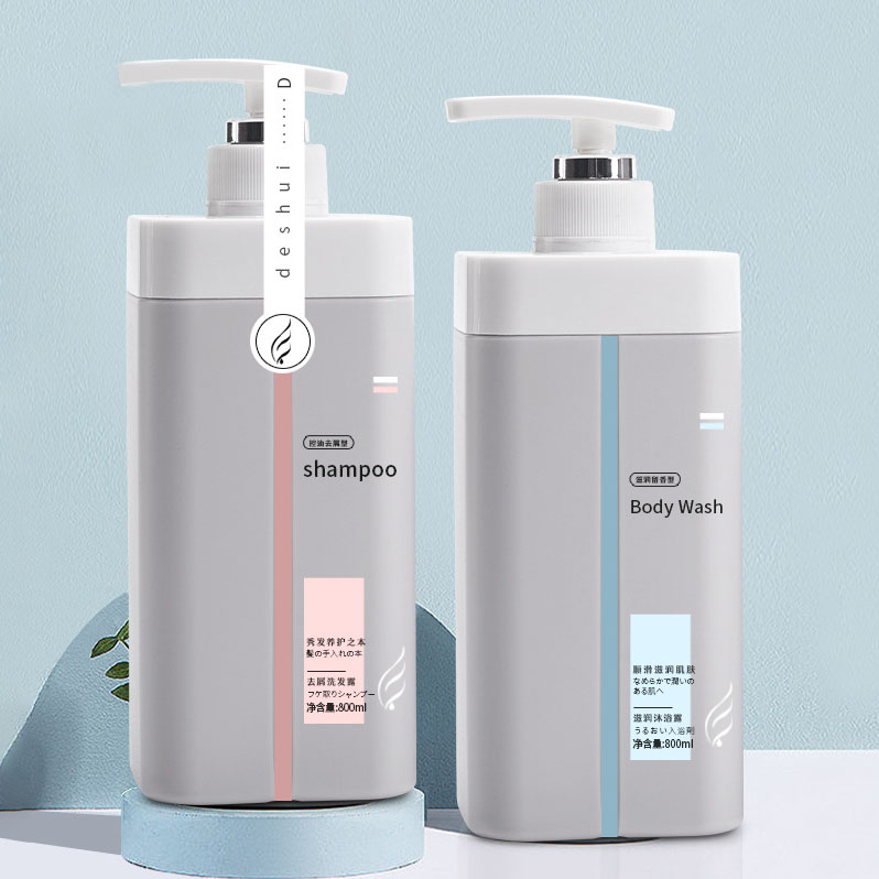 500-ml-800-ml-Kunststoffverpackungsflaschen mit hohem Fassungsvermögen für Hautpflegelotion, Haartonikum-Behälter, leere Shampoo- und Conditioner-Flasche