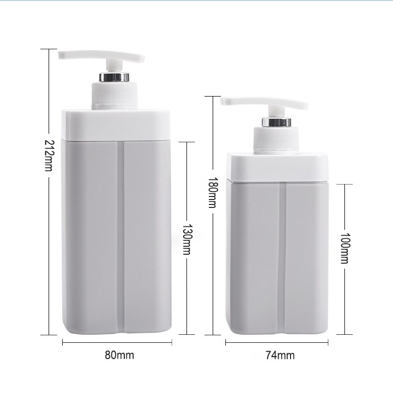 500-ml-800-ml-Kunststoffverpackungsflaschen mit hohem Fassungsvermögen für Hautpflegelotion, Haartonikum-Behälter, leere Shampoo- und Conditioner-Flasche 500-ml-800-ml-Kunststoffverpackungsflaschen mit hohem Fassungsvermögen für Hautpflegelotion, Haartonikum-Behälter, leere Shampoo- und Conditioner-Flasche