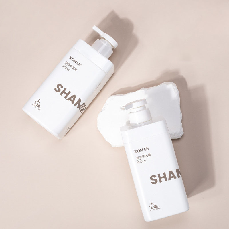 Neues Design Private Logo Mattweiß 650 ml quadratische leere HDPE-Kunststoff-Waschmittelflüssigkeitsflasche 1 l für Shampoo-Duschgel Neues Design Private Logo Mattweiß 650 ml quadratische leere HDPE-Kunststoff-Waschmittelflüssigkeitsflasche 1 l für Shampoo-Duschgel