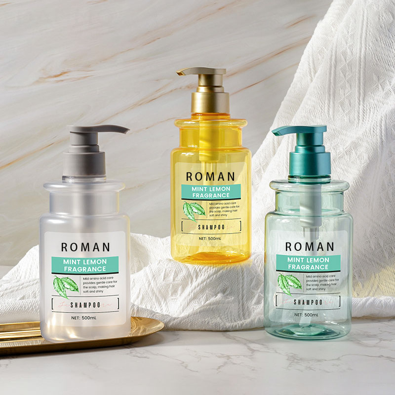 PET-Flasche, 300 ml, 500 ml, Kunststoffpresse, transparent, Körperlotion, Shampoo, Duschflasche, Pumpverschluss für Creme, Parfüm, Körperpflege