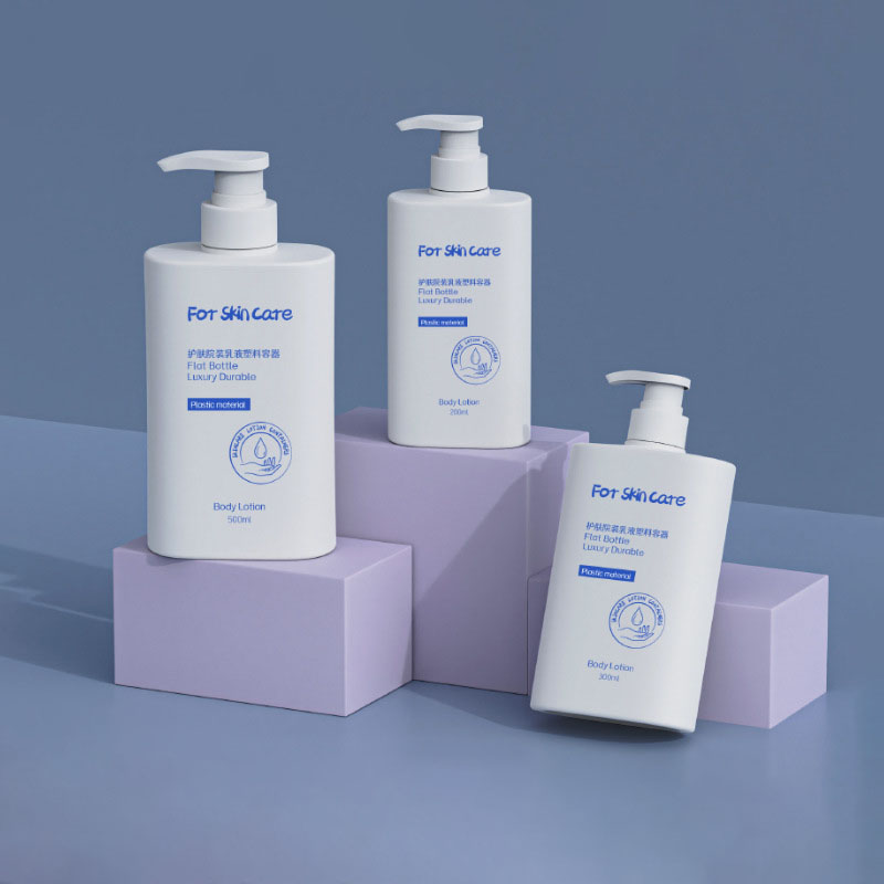 200 ml, 300 ml, 500 ml, rechteckige PET-Shampooflasche aus Kunststoff mit Schraubverschluss für Gesichtsmasken, Parfüm, ätherische Öle, Lotion, falsche Wimpern