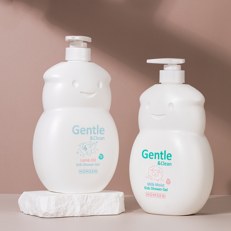 Niedliche Baby-Form für Kinder-Shampoo und Spülung, Kunststoff-Baby-Shampoo-Lotion-Flasche für Kinder, Hautpflege-Spender, 1000 ml
