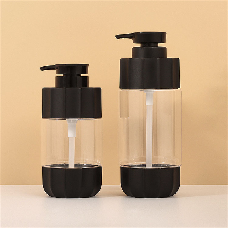 Mattschwarz, 550 ml, 600 ml, 700 ml, 750 ml, Haustier-Kunststoffstreifen, dickwandige Kunststoff-Lotion-Pumpflasche für Reiniger, Sonnencreme, Shampoo, Duschgel Mattschwarz, 550 ml, 600 ml, 700 ml, 750 ml, Haustier-Kunststoffstreifen, dickwandige Kunststoff-Lotion-Pumpflasche für Reiniger, Sonnencreme, Shampoo, Duschgel