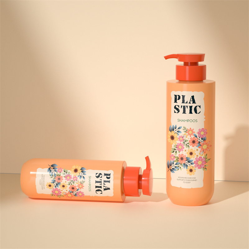 Shampoo- und Haarspülungsflaschen aus Kunststoff, rote Pumpe, orange, matte Farbe, Haustier, 300 ml, 500 ml, hochwertige Shampoo-Flaschen mit Pumpe Shampoo- und Haarspülungsflaschen aus Kunststoff, rote Pumpe, orange, matte Farbe, Haustier, 300 ml, 500 ml, hochwertige Shampoo-Flaschen mit Pumpe