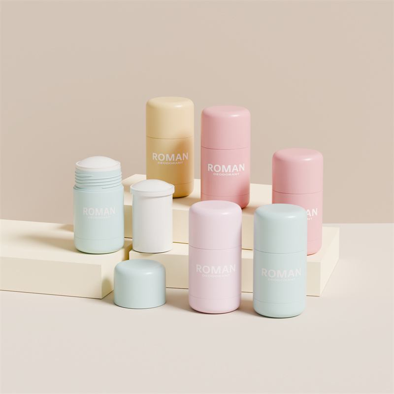 Hautpflege leerer 30g 50g Kunststoff-Deodorant-Stick-Behälter mit nachgefüllter Flaschenverpackung Hautpflege leerer 30g 50g Kunststoff-Deodorant-Stick-Behälter mit nachgefüllter Flaschenverpackung