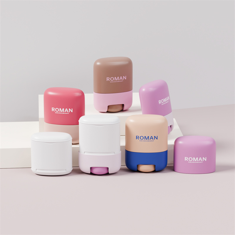 Hautpflege leerer 30g 50g Kunststoff-Deodorant-Stick-Behälter mit nachgefüllter Flaschenverpackung Hautpflege leerer 30g 50g Kunststoff-Deodorant-Stick-Behälter mit nachgefüllter Flaschenverpackung