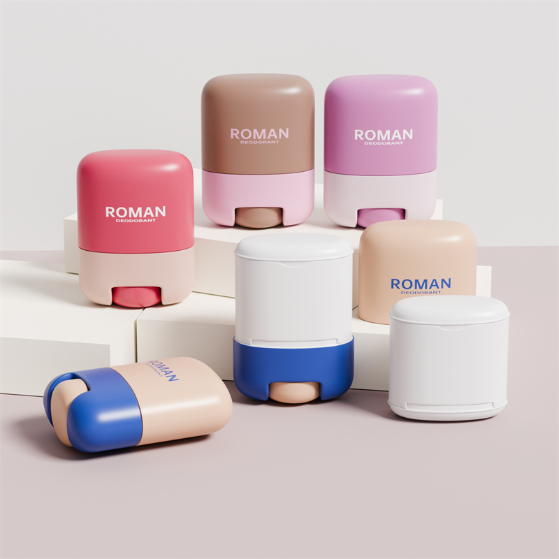 Hautpflege leerer 30g 50g Kunststoff-Deodorant-Stick-Behälter mit nachgefüllter Flaschenverpackung Hautpflege leerer 30g 50g Kunststoff-Deodorant-Stick-Behälter mit nachgefüllter Flaschenverpackung