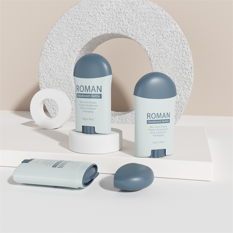 Twist-Up-Deodorant-Tube aus Kunststoff, rosa, leerer Deo-Stick-Behälter aus Kunststoff