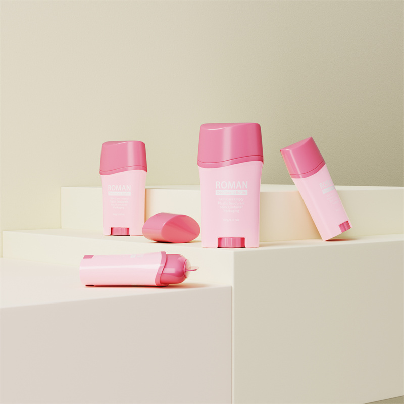 Twist-Up-Deodorant-Tube aus Kunststoff, rosa, leerer Deo-Stick-Behälter aus Kunststoff Twist-Up-Deodorant-Tube aus Kunststoff, rosa, leerer Deo-Stick-Behälter aus Kunststoff