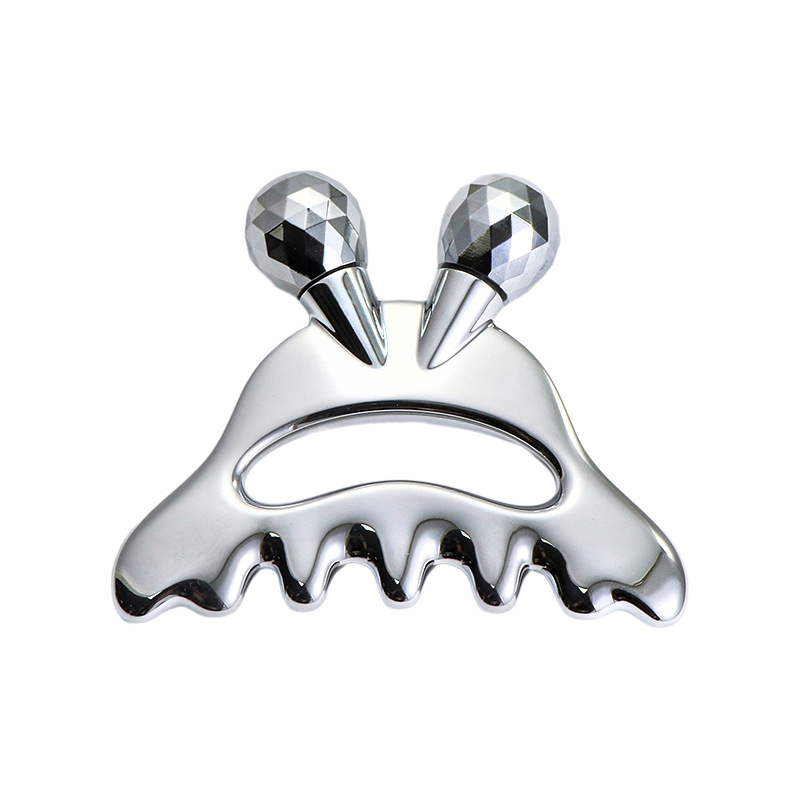 Gesichtsmassagerolle aus Zinklegierung mit Kopfmassage